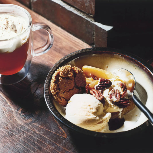 Honey-Caramel Ice Cream Sundaes with Apples