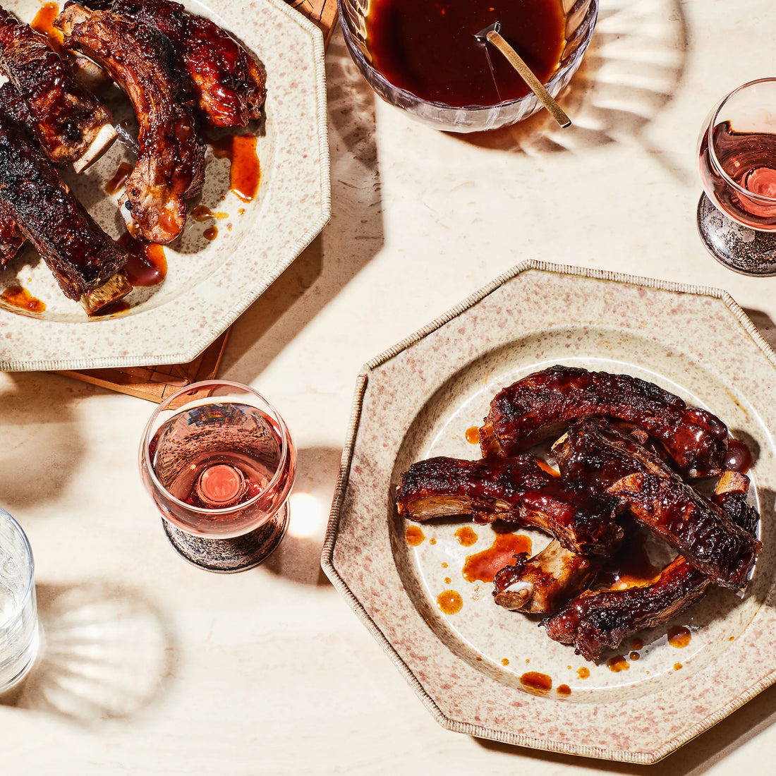 Oven-baked sticky honey baby back ribs